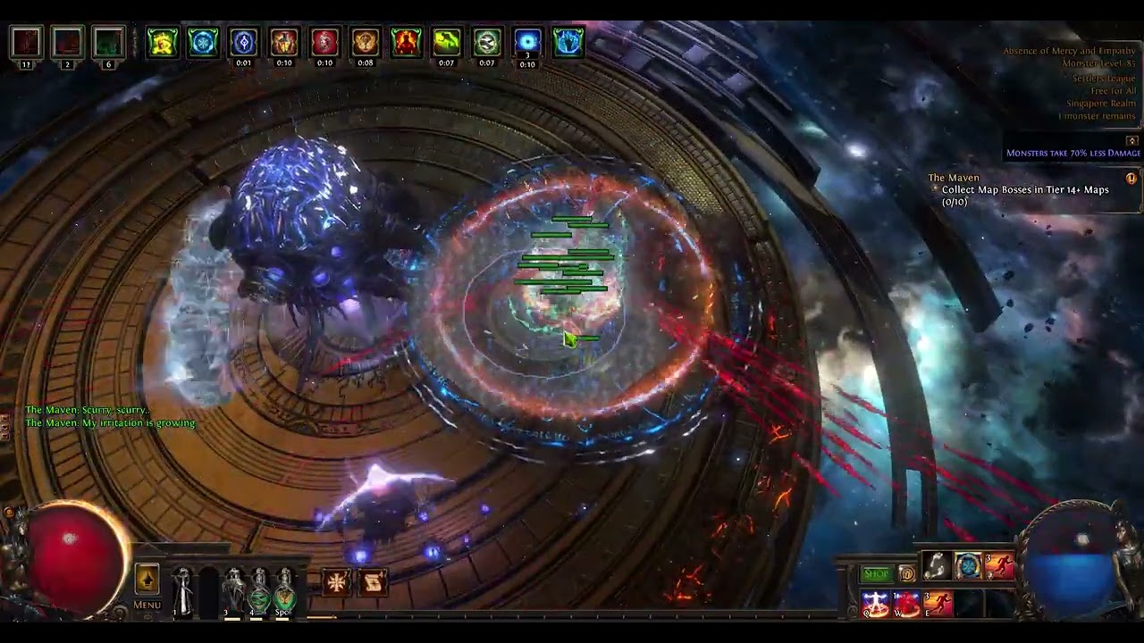 Uber maven ( show items after killing the boss)