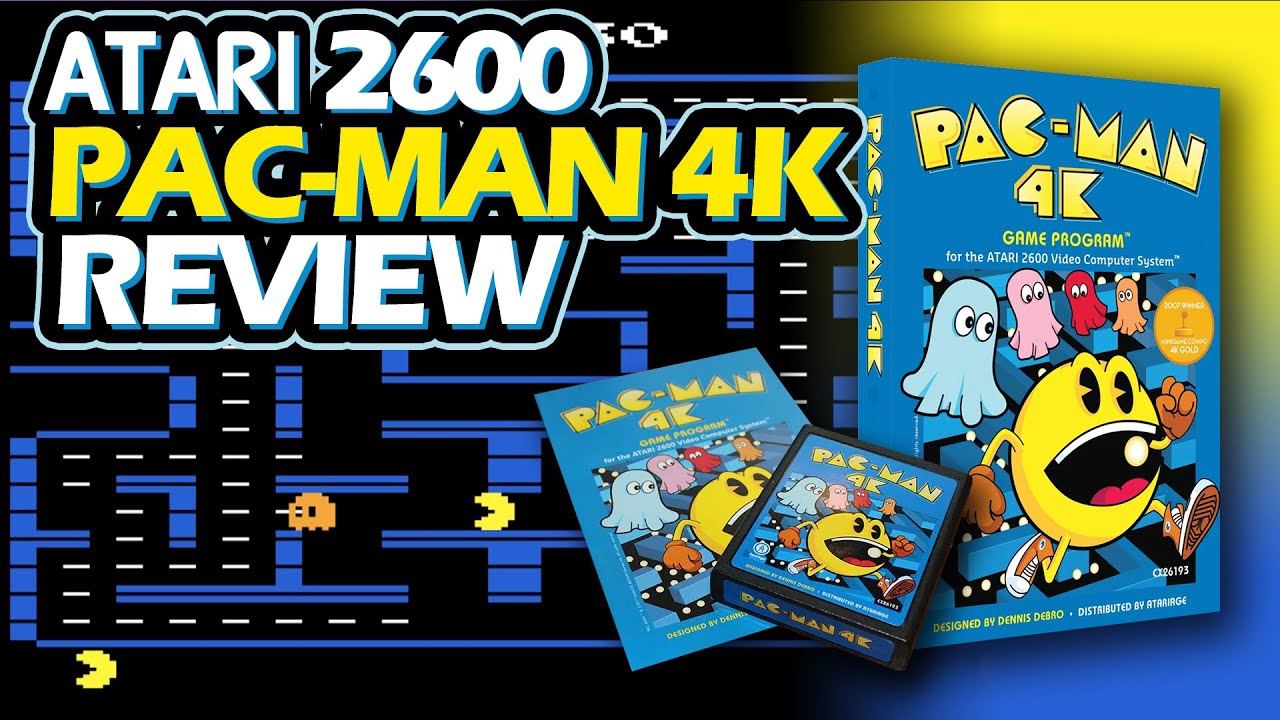 ATARI 2600 PAC-MAN 4K Homebrew Review | Dennis Debro's Masterpiece!