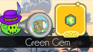 Bad Piggies - 3 STARS GREEN GEM UNLOCKED (Golden Crates)
