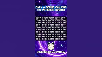 Find the 2 Different Number in just 10 seconds. #quiz #intelligence #genius #number