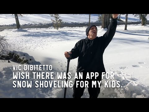 Wish there was an app for snow shoveling for my kids.