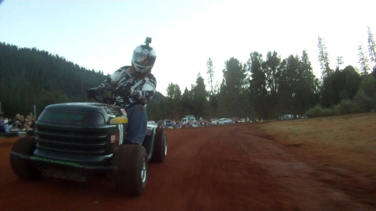 Bigfoot Jamboree Mower Races 2013 GoPro REAR VIEW YouTube