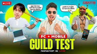 LIVE 1 vs 5  PC PLAYER GUILD TEST FOR PANEL USERS 💀😂  #nonstopgaming -free fire live screenshot 3