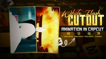 How To Make White Flash Cutout Animation In Capcut |Trending Transition Reels Edit| #insta #newtrend