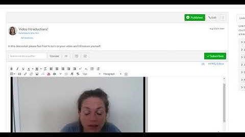 Canvas Studio Reply to Discussions w Video