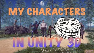 My characters demo scene in Unity