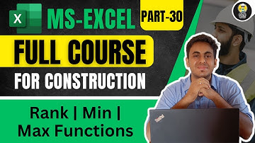 MS Excel - Min and Max Function II (Part-30) II Excel Tutorial II