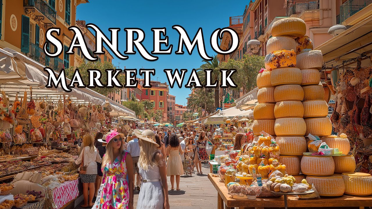 Открытие рынка Санремо: прогулка, цены, разнообразие (Италия, май 2025 г.)