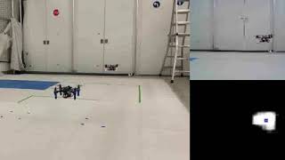 Quadcopter Formation Control via Visual Perception: 1D