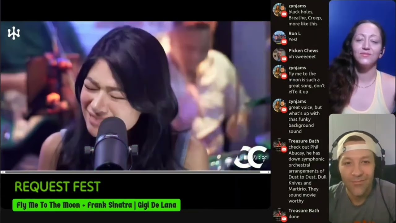 Fly Me to The Moon - Frank Sinatra (Gigi De Lana cover (Reaction) Request Fest