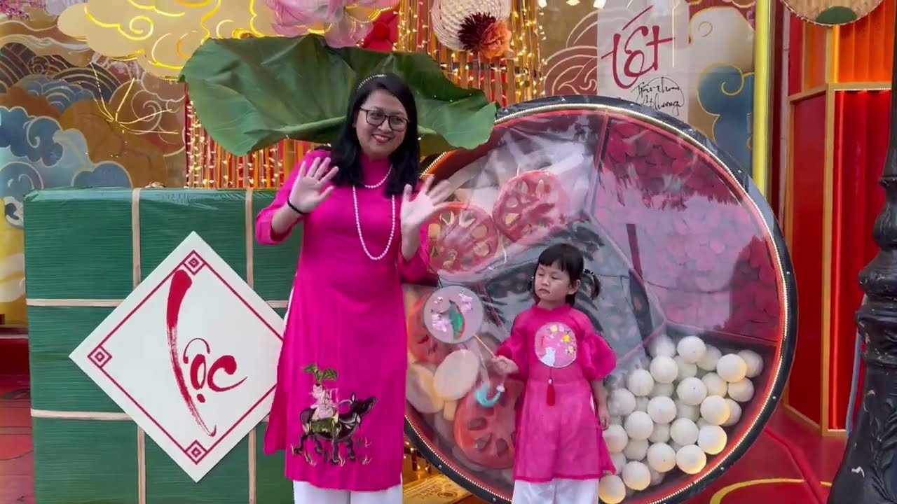 Mẹ và Levy Lewi chụp ảnh Tết ở Diamond Plaza và nhà văn hoá thanh niên 🦄