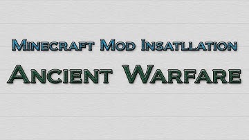 Minecraft 1.3.2 - How to install Ancient Warfare Mod (OUTDATED)