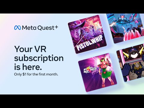 Introductie van Meta Quest + |  VR-titelabonnement