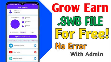 Grow earn swb file for free||earning app swb file for free|file for sketchware|| SWB file free