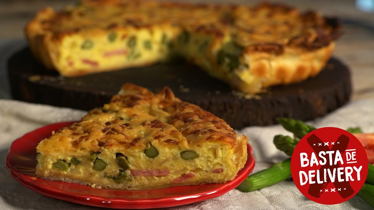 Tarta de Espárragos y Panceta. ¡Un sabor incomparable! | Basta de Delivery