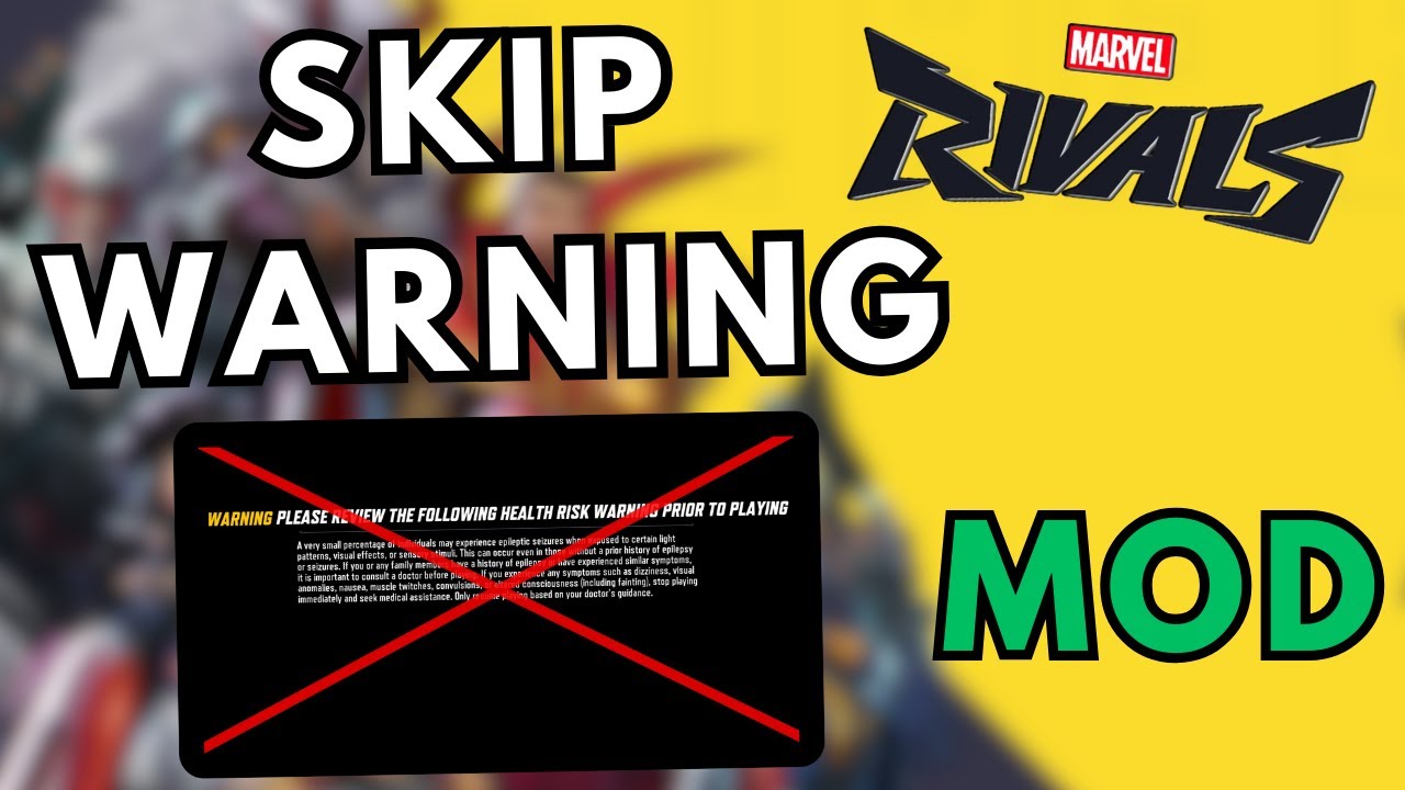 How to Skip Warning at Login in Marvel Rivals - YouTube