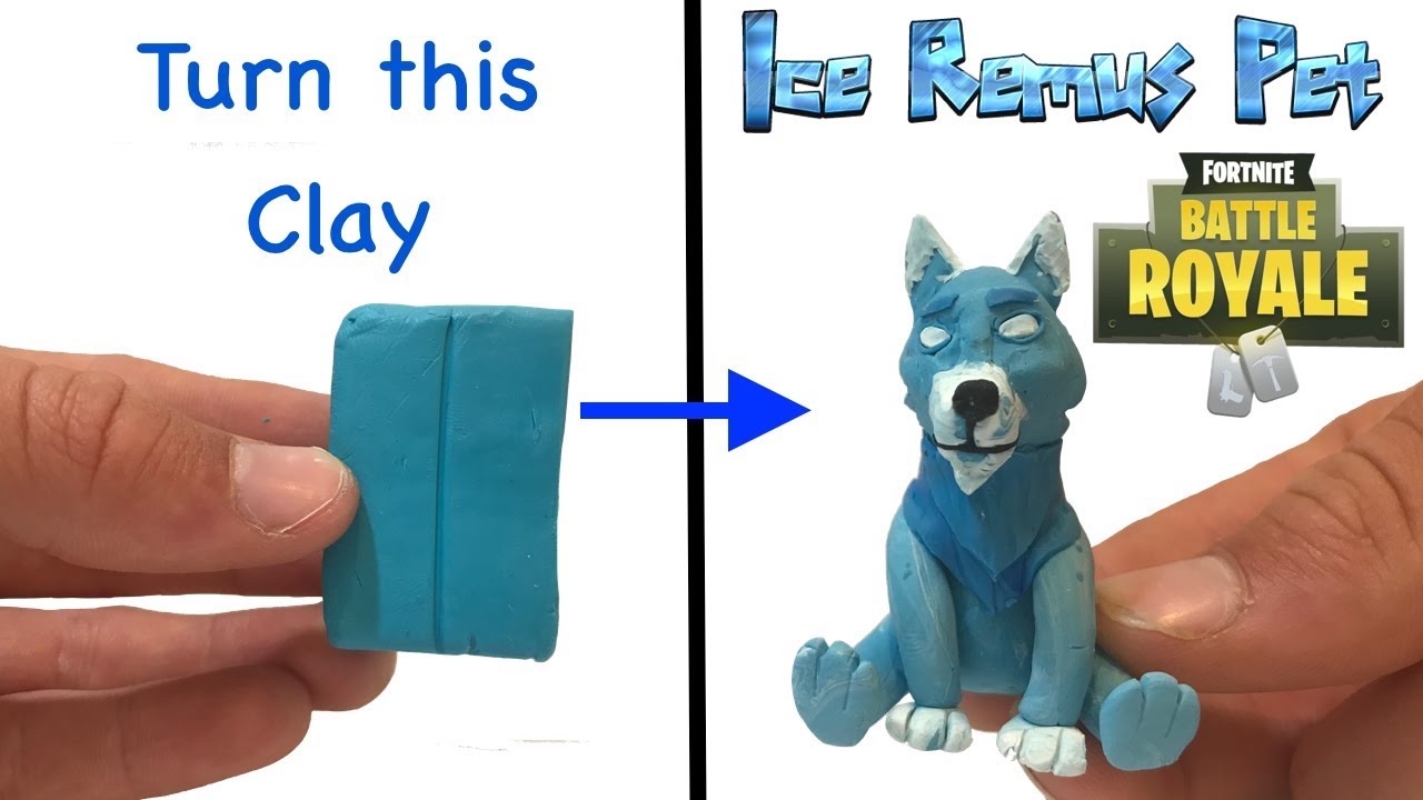 How to Sculpt Remus (Ice) Pet from FORTNITE Season 7 | Polymer Clay ...