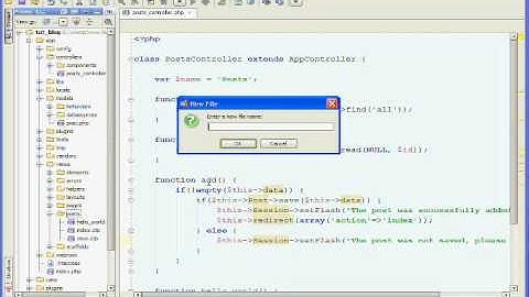 Cakephp Blog Tutorial Part 5 - Using the Save Method: Creating New Posts