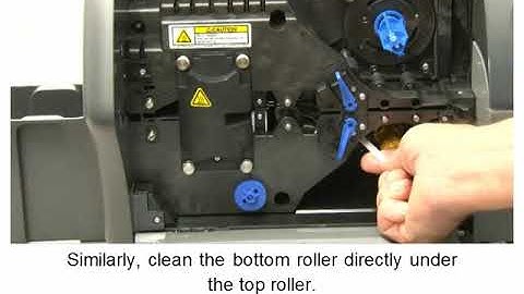 Zebra ZXP Series 7 Card Printer: Cleaning the Laminator Media Rollers