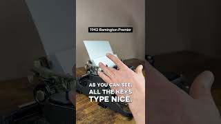 How to use all functions on a 1942 Remington Premier vintage portable typewriter