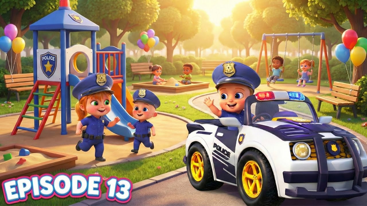 Episode 13 - Baby Police Playground Fun Adventure | Junior Kids Movies