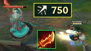 This Champion can get 750 Attack Range...