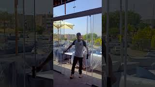 Commercial Pergola &amp; Frameless Glass Systems for Hala Restaurant &amp; Café | Green Line 💎