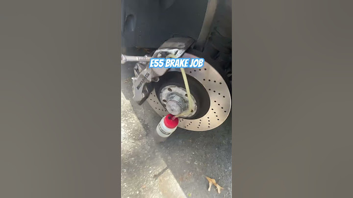 How to replace brake on E55 AMG - disconnect SBC system #amg #mercedes