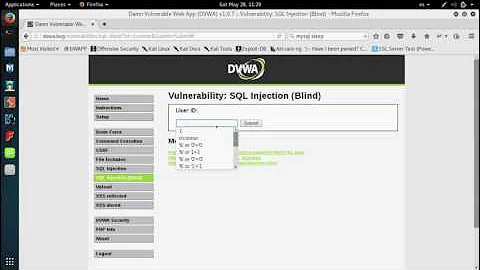 DVWA - Ejercicio 6 - Blind SQL Injection