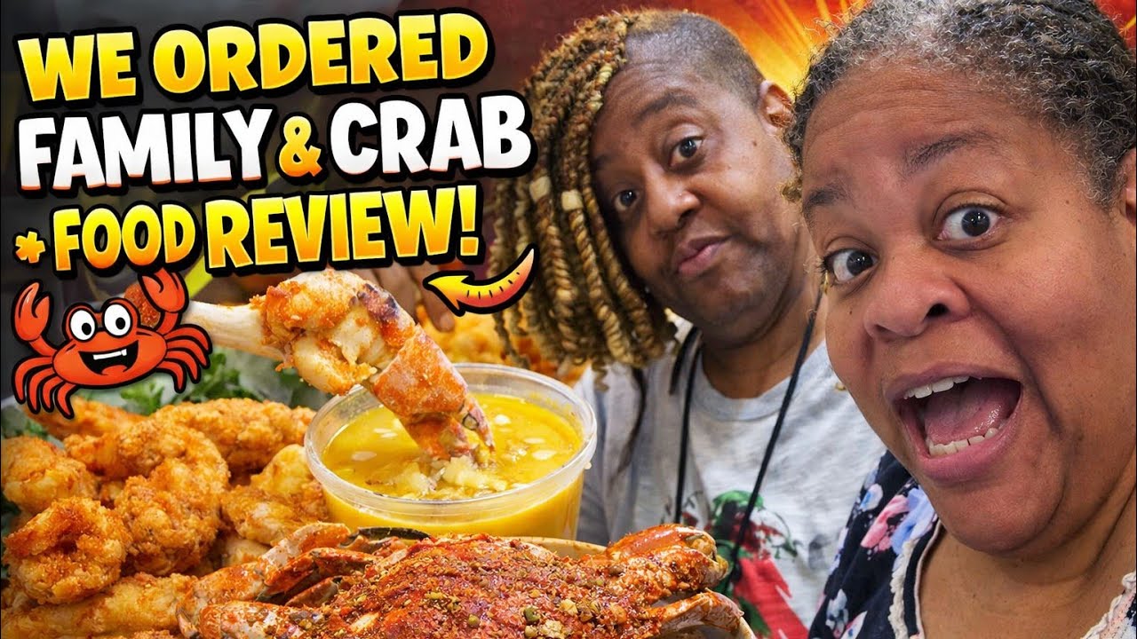 Семейный мукбанг с крабами и честный обзор еды!