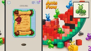 Level 722 Ants Flow Color Pixel Puzzle Gameplay Walkthrough