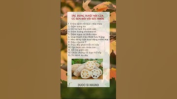 tác dụng tuyệt vời của củ sen đối với sức khỏe