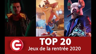 Top 20 De La Rentrée Sur Ps4, Xbox One & Switch Septembre À Décembre 2020
