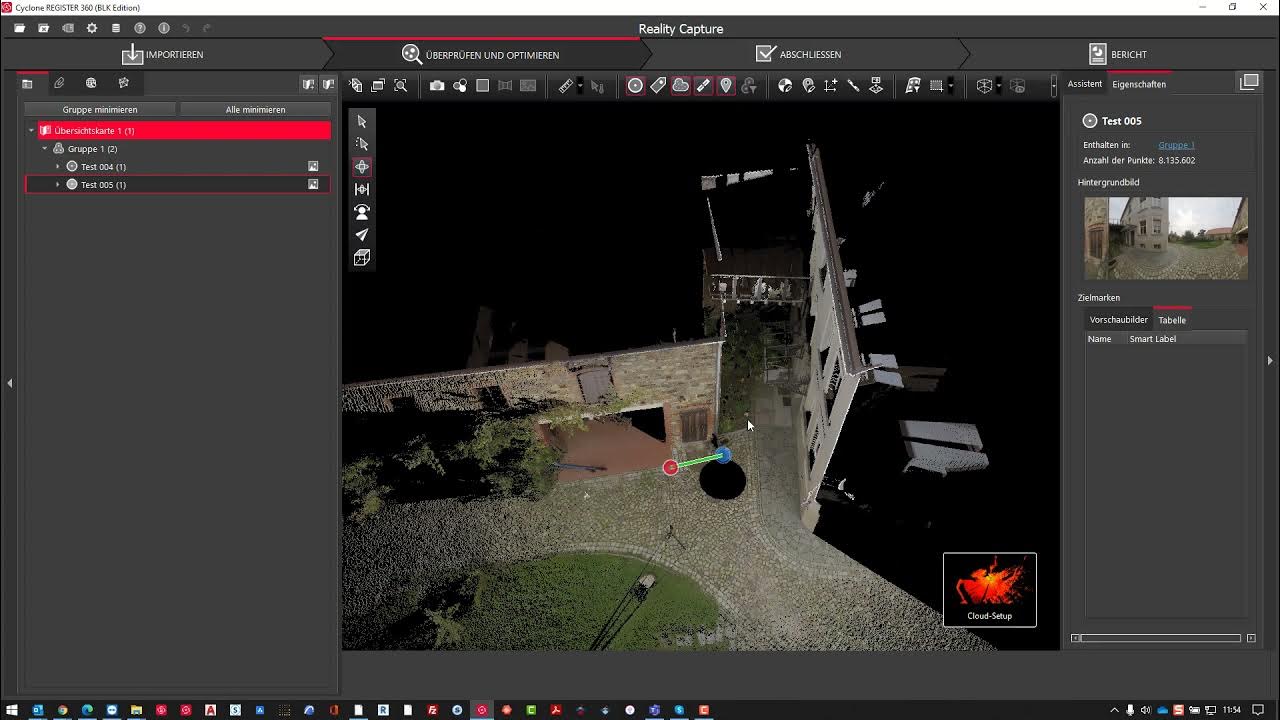 Einzelne Punktwolke in Register 360 bereinigen - Scanner2GO - YouTube