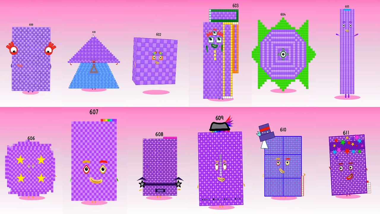 Sprunki OC Numberblocks 600 to 611 | Incredibox Compilation #sprunki #incredibox #numberblocks