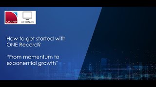 WEBINAR How to get started with ONE Record?