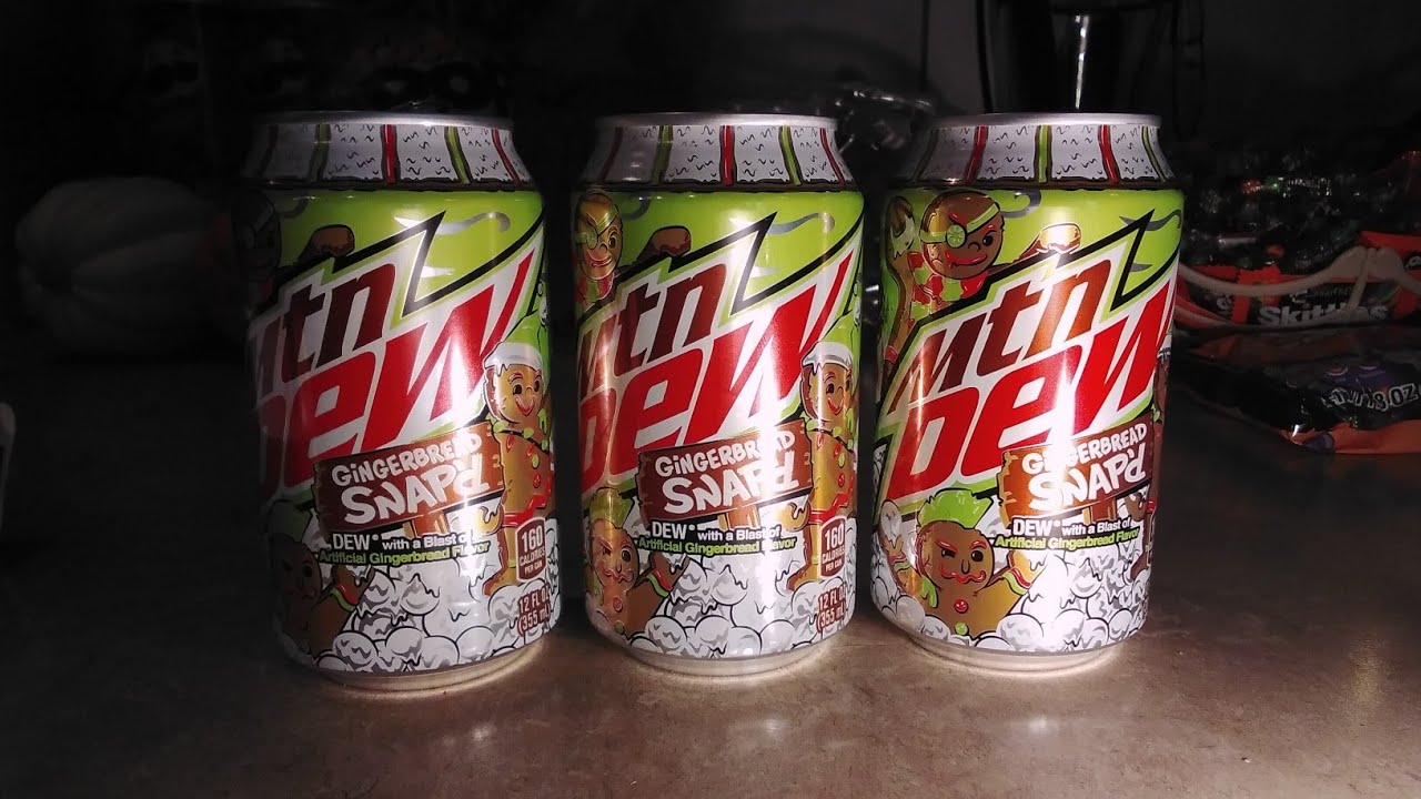 NEW Mountain Dew Gingerbread Snap'd!🍺🍪 YouTube