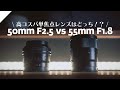 【レンズ比較】50mm F2.5 G vs Sonnar 55mm F1.8 定番の焦点距離！神レンズはどっち！？