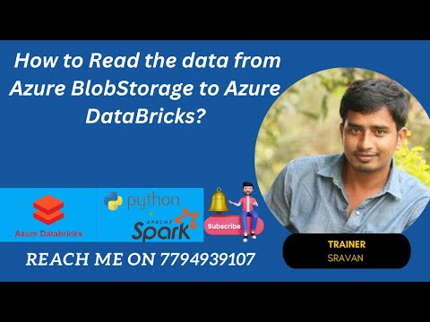 2.Read the data from Azure Blob storage to Azure Data Bricks in English | Azure databricks tutorial