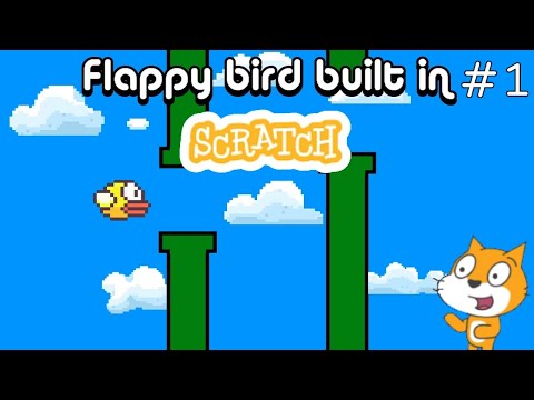 creating the flappy bird game in scratch #1, coding gravity #scratch #gamedev #gravity