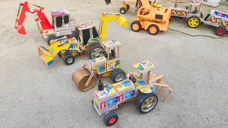 How to make JCB at Home from Matchbox | DIY JCB Backhoe Loader | Mini JCB Toy