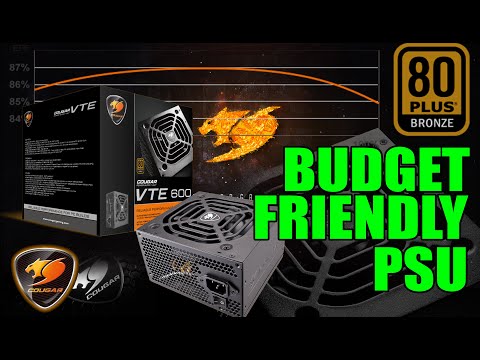 COUGAR VTE 600W, 80 PLUS BRONZE BUDGET FRIENDLY PSU