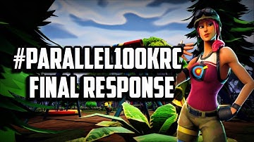 My #Parallel100kRC Final Response!