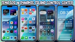 Tema iOS 18 Hyper OS Dynamic Island control center mirip iPhone