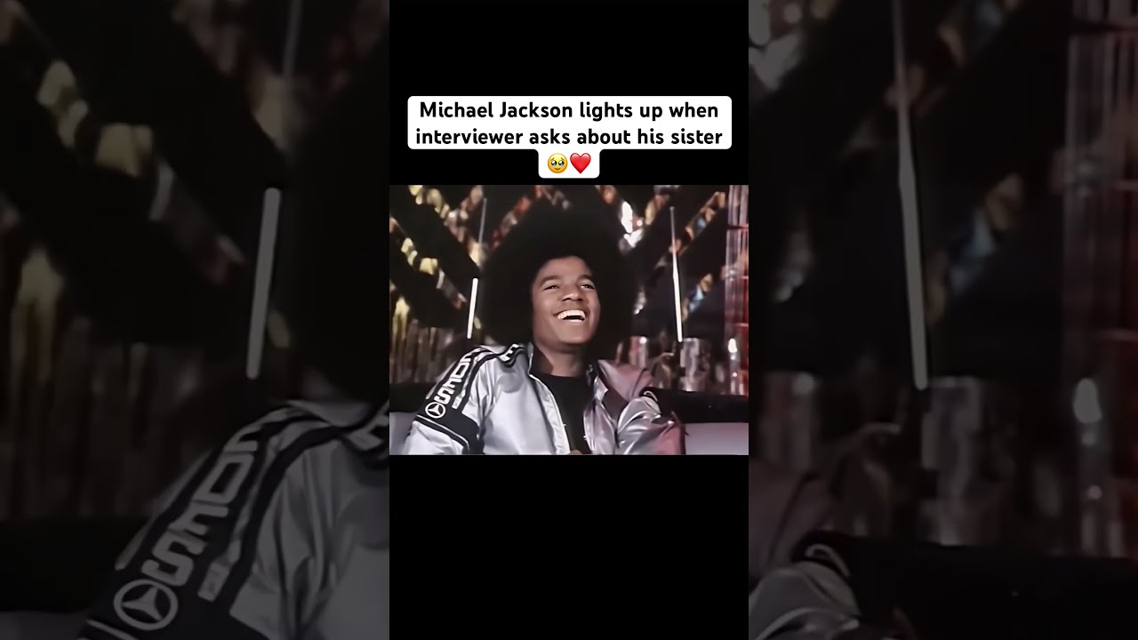 MICHAEL JACKSON BREAKS CHARACTER WHEN ASKED ABOUT JANET HE WAS INSTANTLY UPLIFTED 