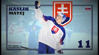 Matej Kaslik (#11) ● ALL 3 Goals 2022 IIHF WJC - Highlights (HD)