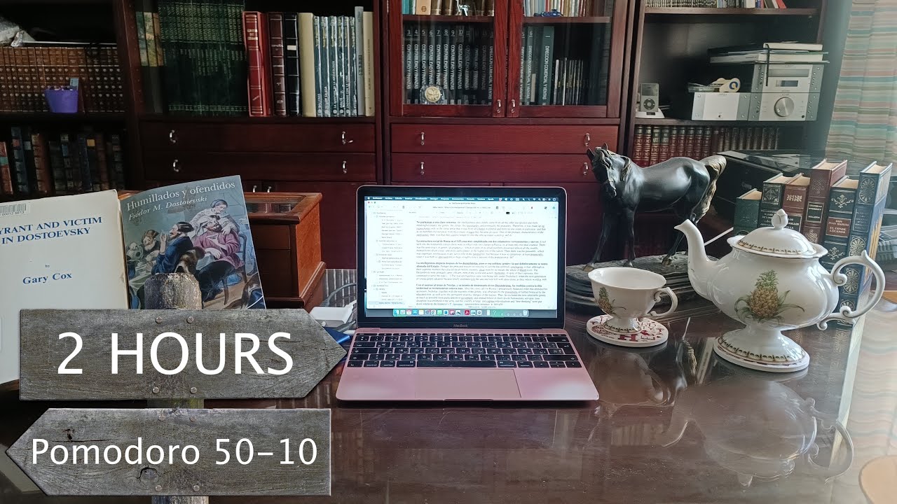 2 HOUR STUDY WITH ME | 50-10 Pomodoro - YouTube