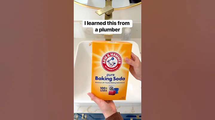 Diy drain cleaning method using baking soda, vinegar, and hot water. #plumber #sink #bathroom thumbnail