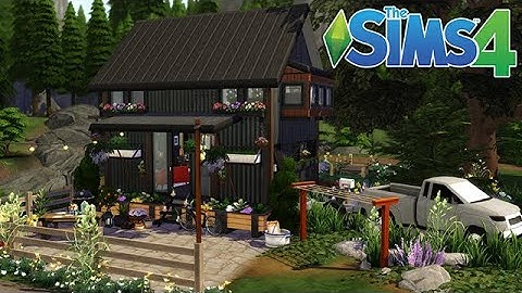 The Sims 4: Tiny Cabin on Wheels - CC Free - Stop Motion Speed Build