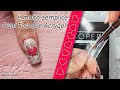 Ricostruzione unghie Acrygel Clear e Dual Forms | Cuore incapsolato